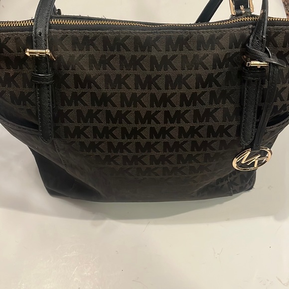 Michael Kors Bags Michael Kors Dark Brown Black Black Leather Traps